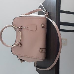 Ladies' light pink shoulder bag